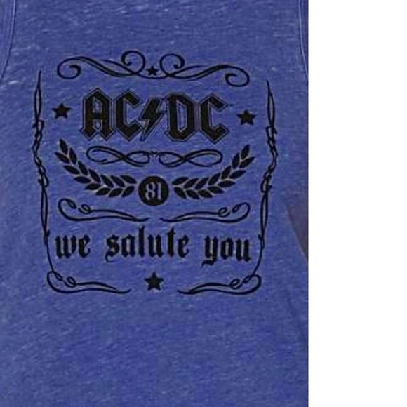 AC/DC We Salute You metal rock Official Muscle Tank Top L NWT - Picture 2 of 3